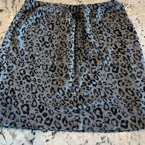 Women's Sundry leopard print "Saturday" mini skirt size 1